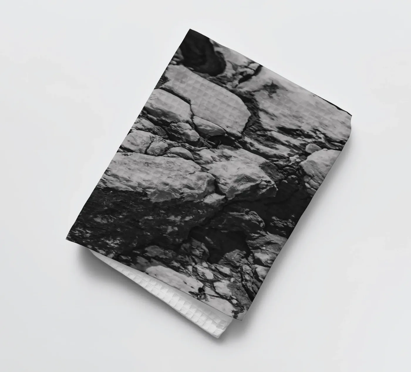 Solid stone structure tea towel by Carinaprint