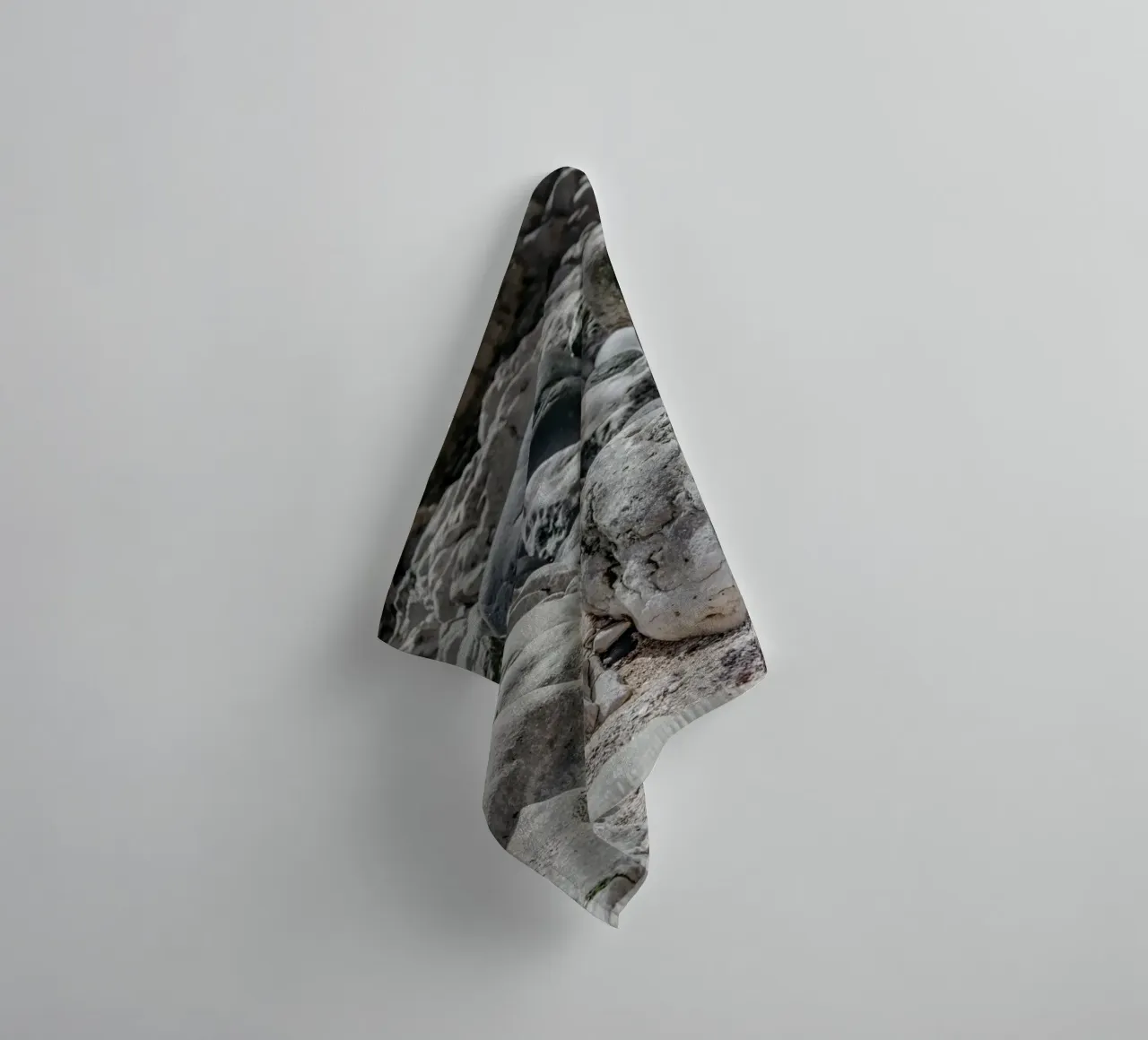Rocky nature coast towel by Carinaprint