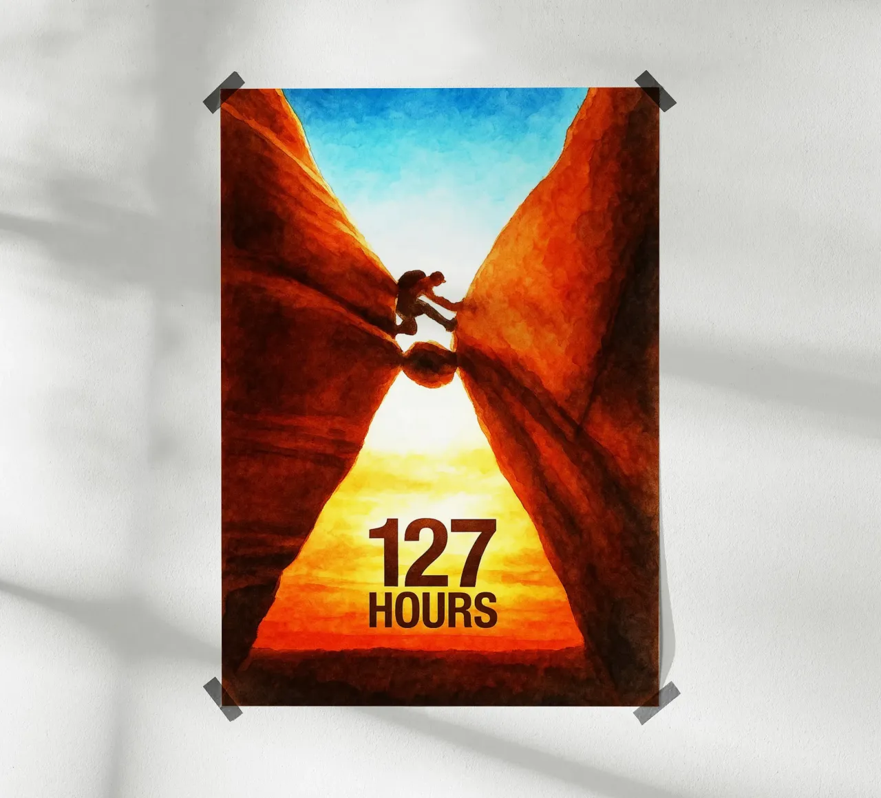 127 heures repeindre imagination art aquarelle poster de SIQAYA