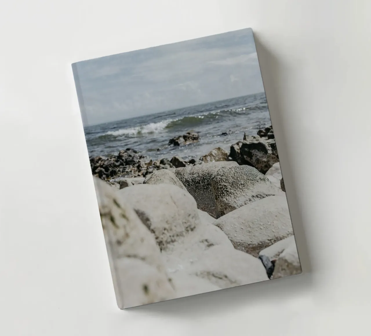 Waves and rock formations notebook by Carinaprint
