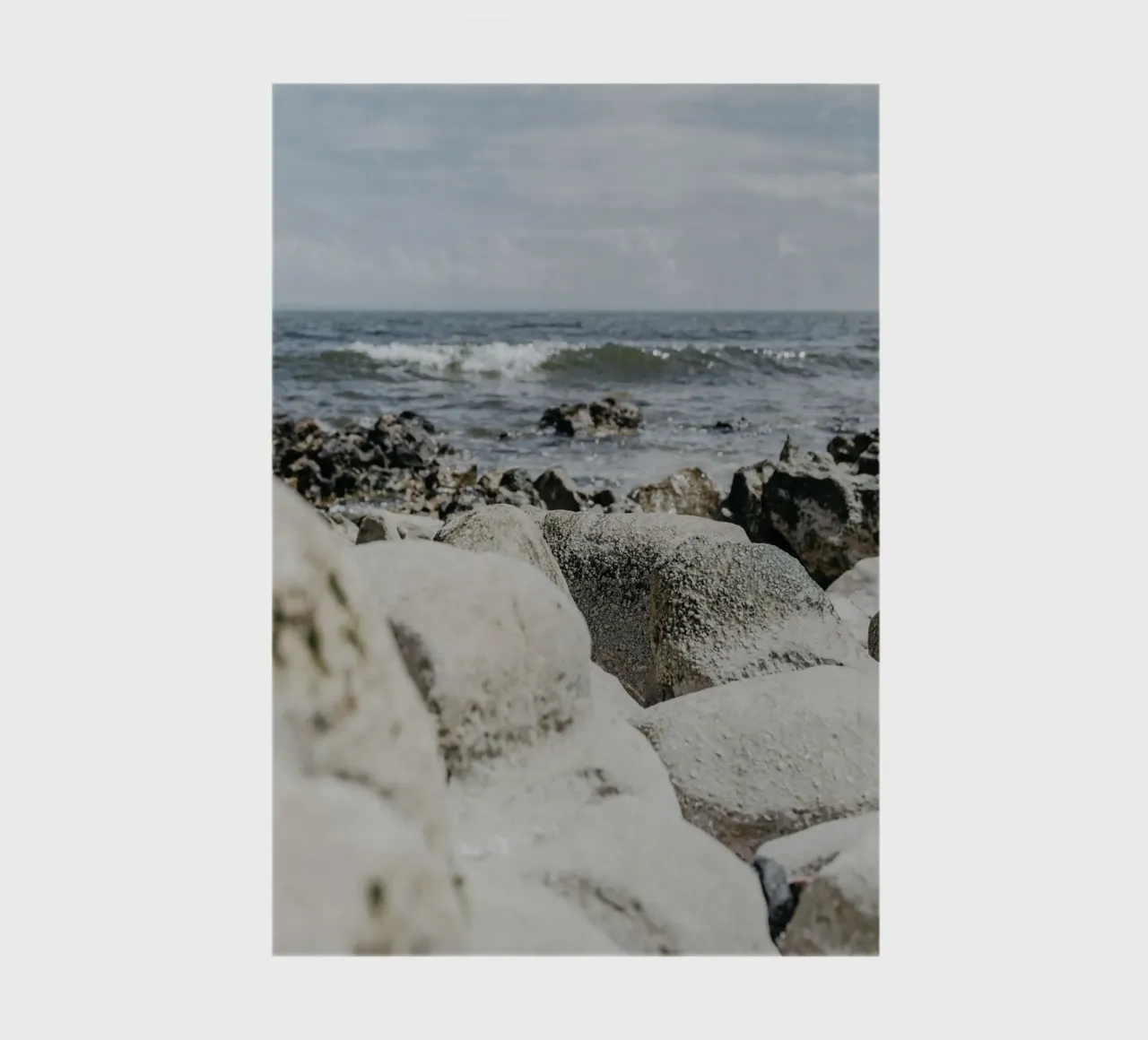 Waves and rock formations notebook by Carinaprint