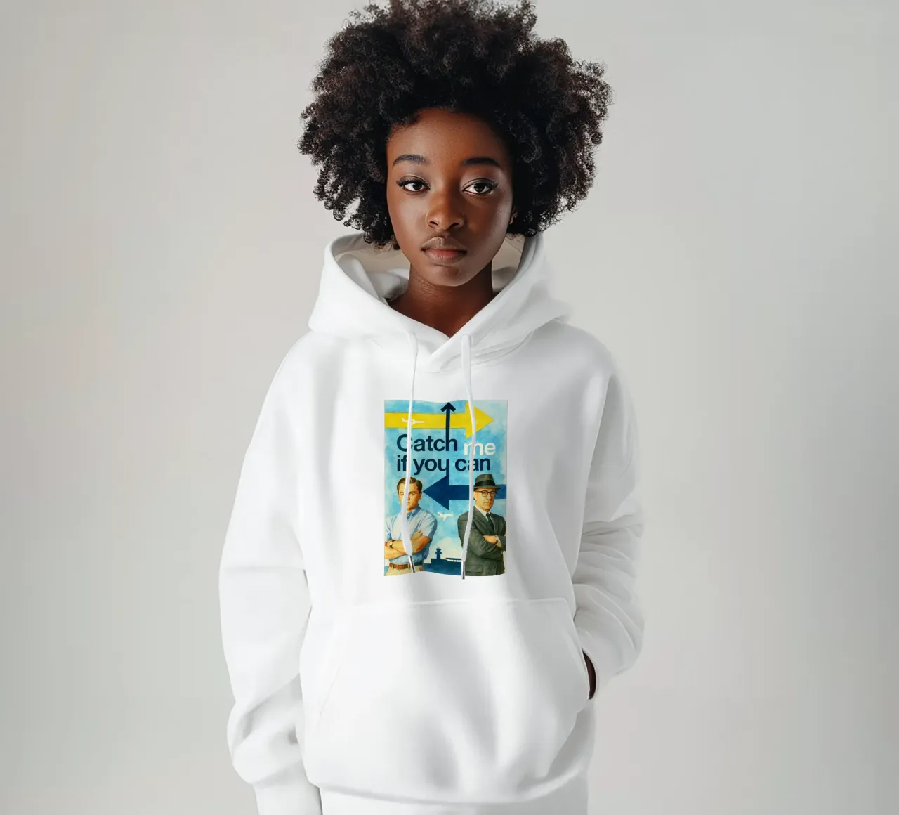 attrape-moi si tu peux repeindre l'imagination de l'art de l'aquarelle sweat à capuche de SIQAYA
