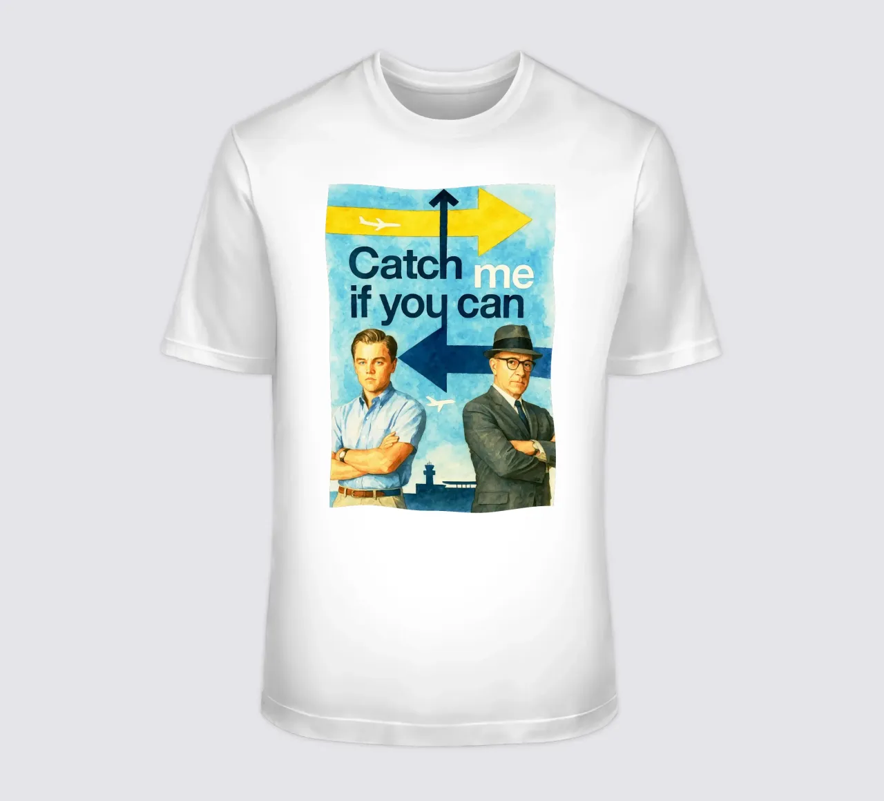 vangen als je kunt herschilderen verbeelding aquarel kunst t-shirt van SIQAYA