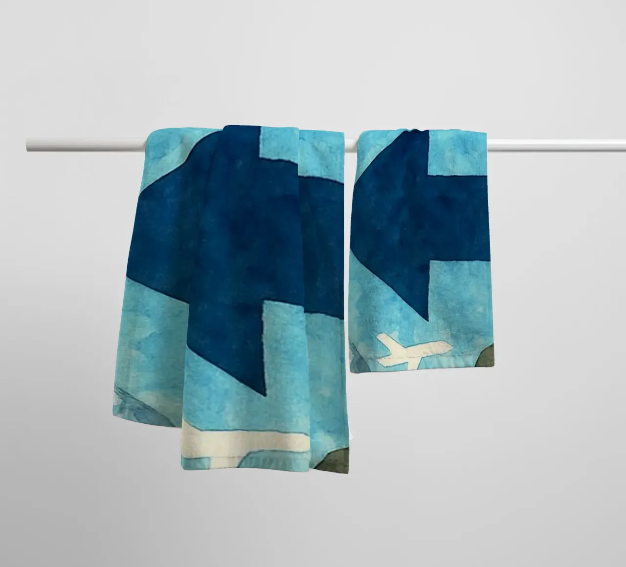attrape-moi si tu peux repeindre l'imagination de l'art de l'aquarelle serviette de bain de SIQAYA