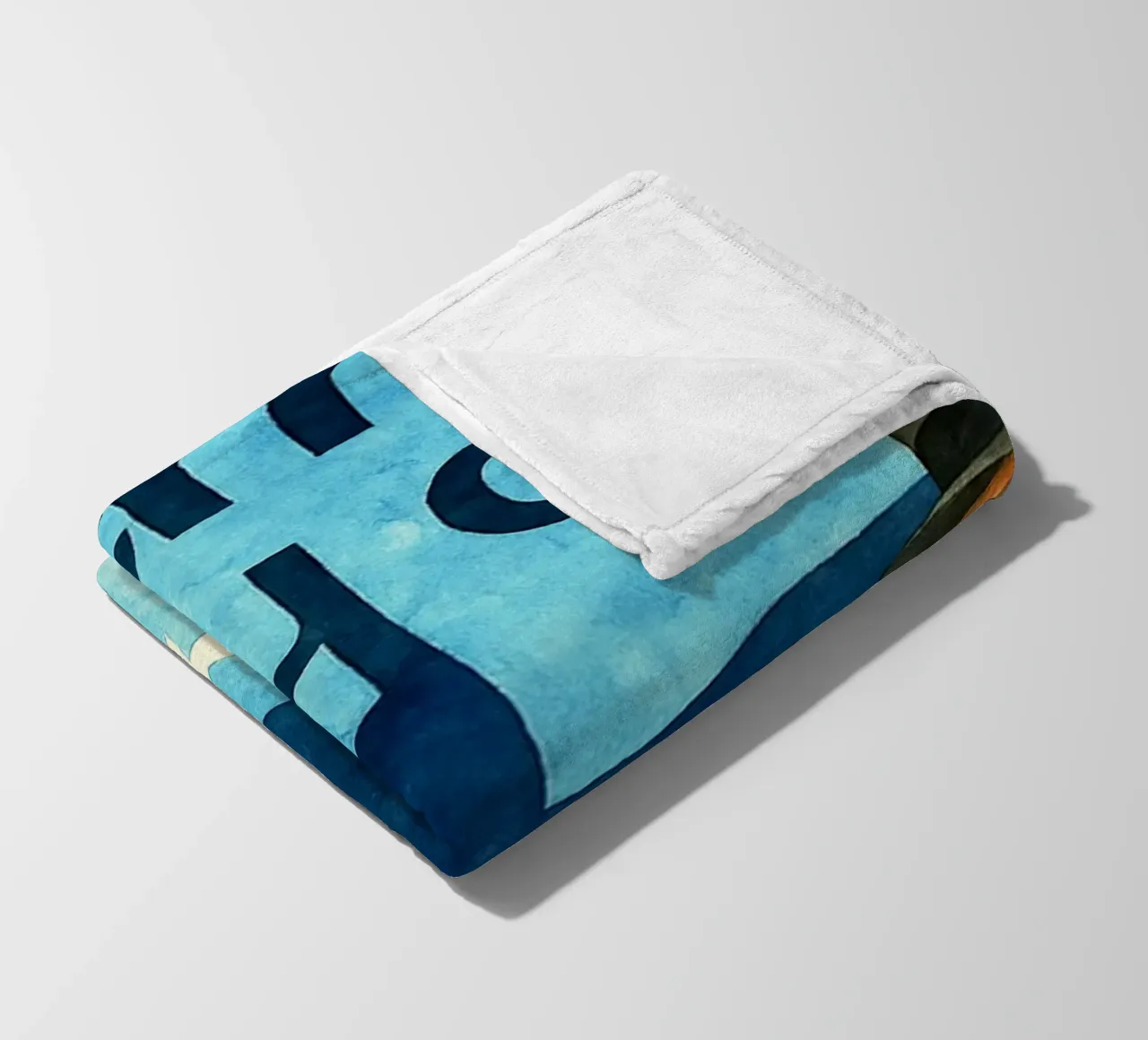 catch me if you can repainting imagination watercolor art fleece blanket by SIQAYA