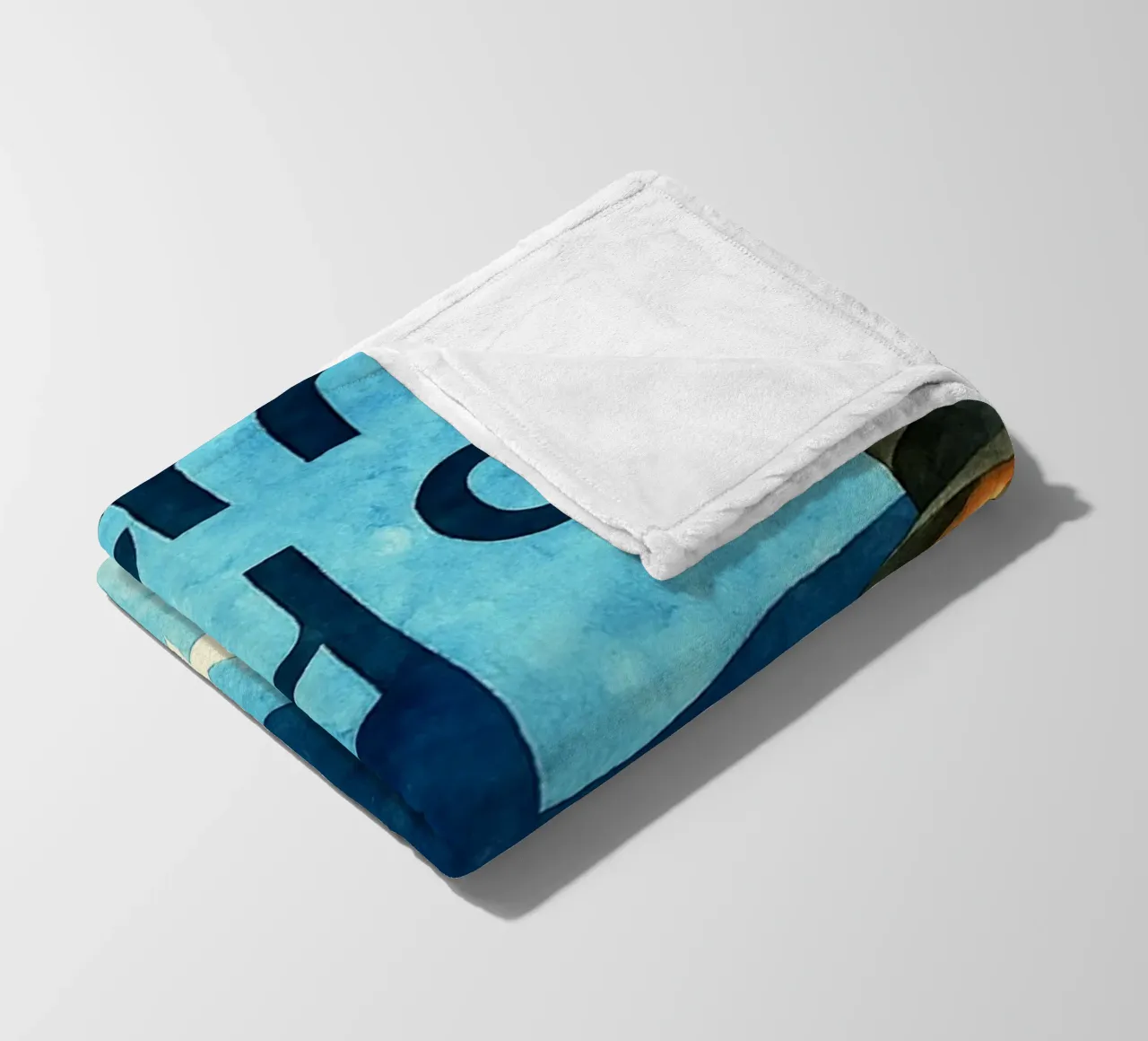 catch me if you can repainting imagination watercolor art fleece blanket by SIQAYA