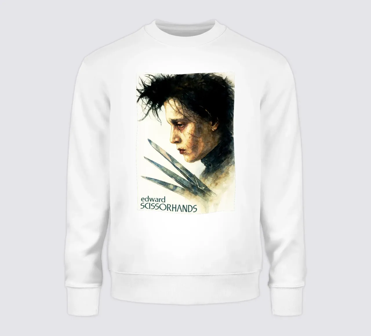 edward scissorhands repeindre imagination aquarelle sweat de SIQAYA