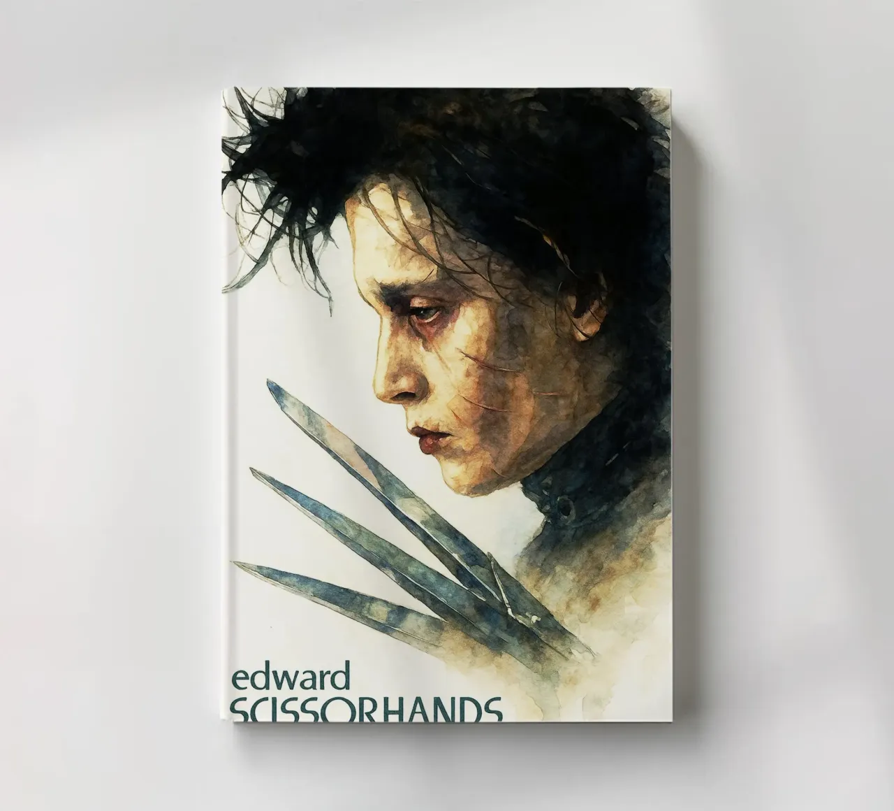 edward scissorhands repeindre imagination aquarelle carnet de notes de SIQAYA