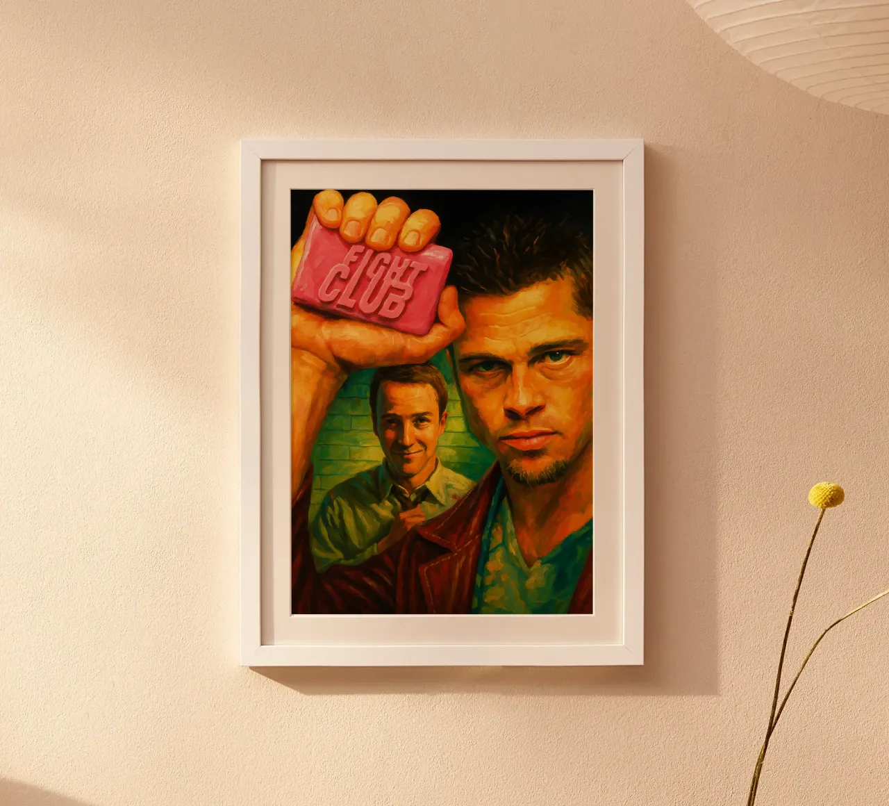 fight club ridipingere immaginazione acquerello arte poster da SIQAYA