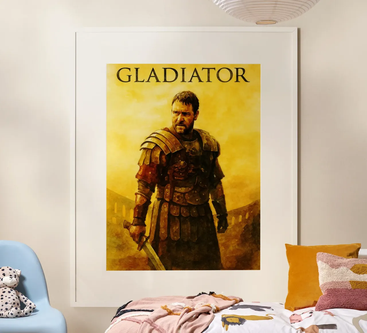 gladiatore ridipingere l'immaginazione ridisegnare l'arte dell'acquerello poster da SIQAYA