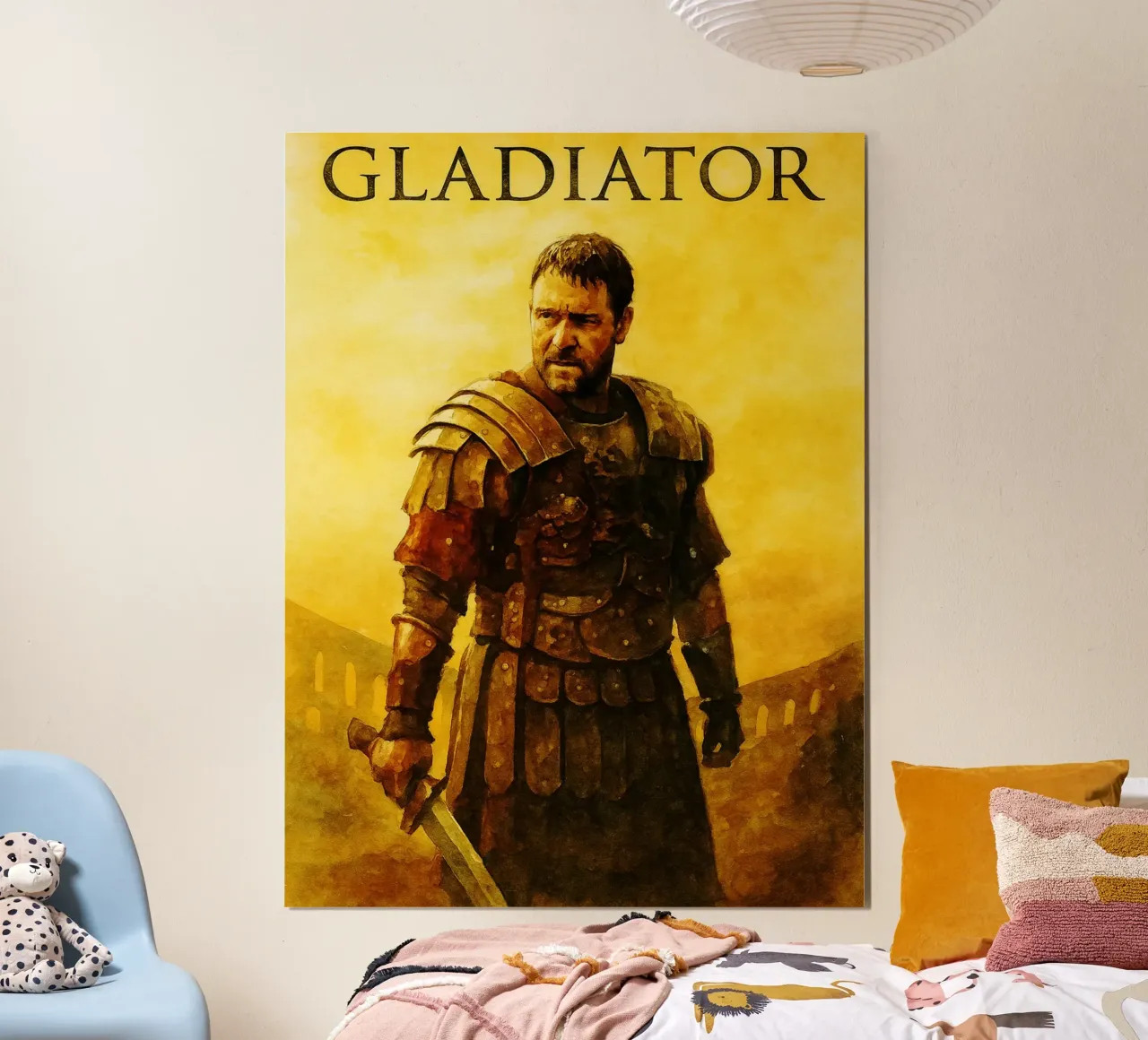 gladiatore ridipingere l'immaginazione ridisegnare l'arte dell'acquerello poster da SIQAYA