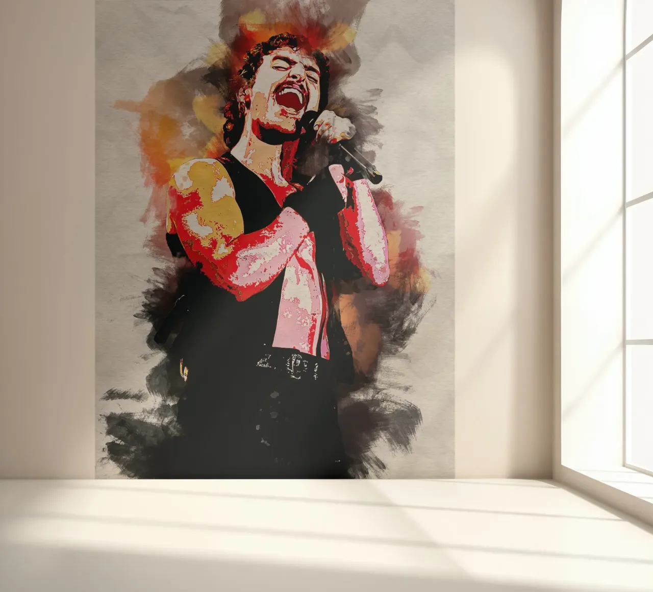 Art of Benson Boone photo wallpaper by neonartroom
