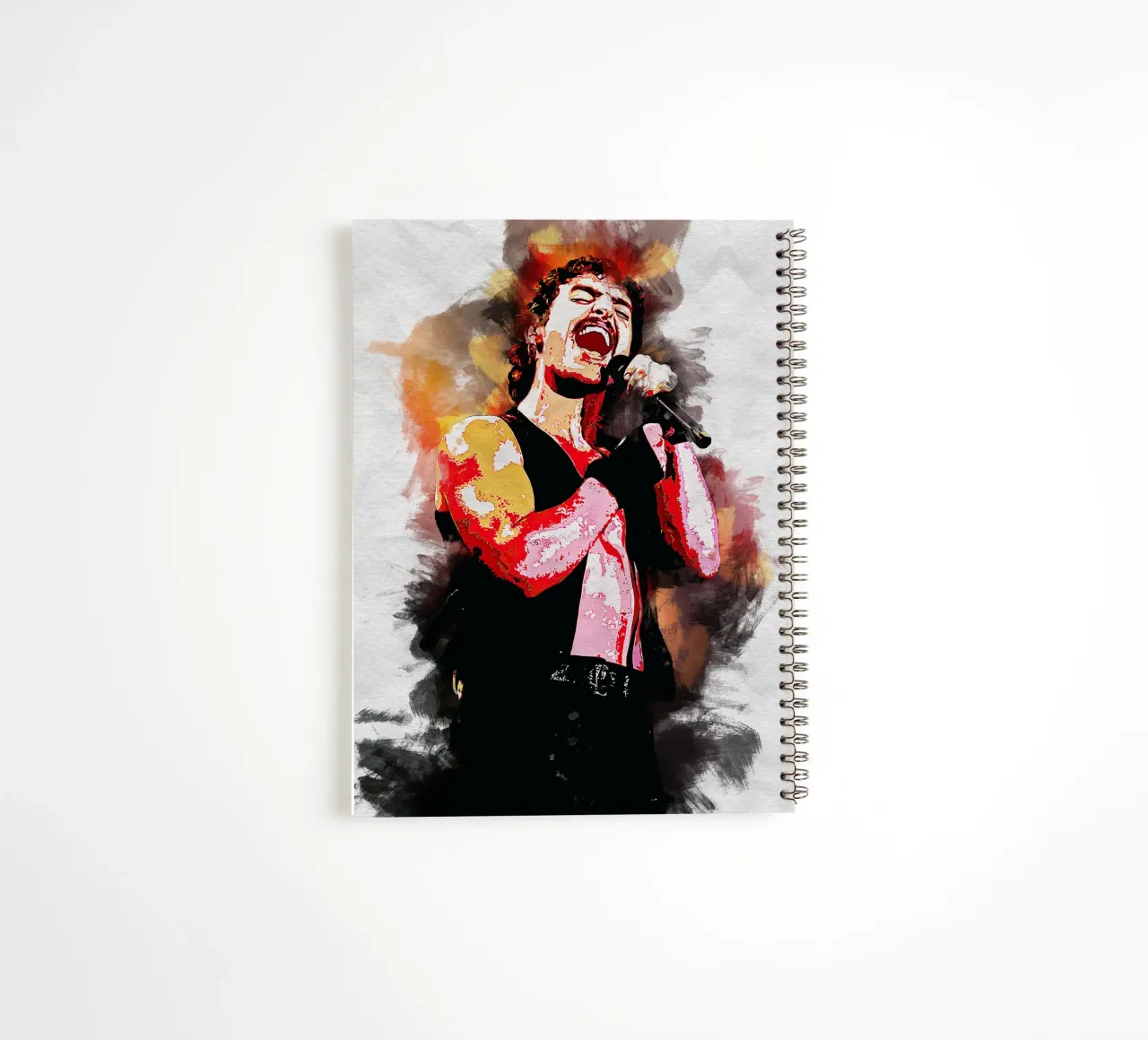 Art of Benson Boone spiral notebook by neonartroom