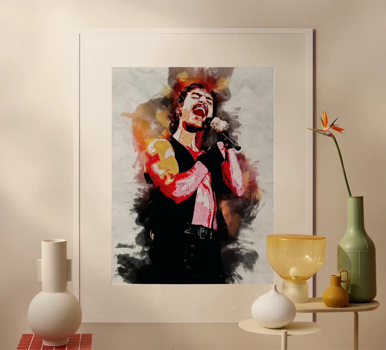 Art of Benson Boone poster by neonartroom