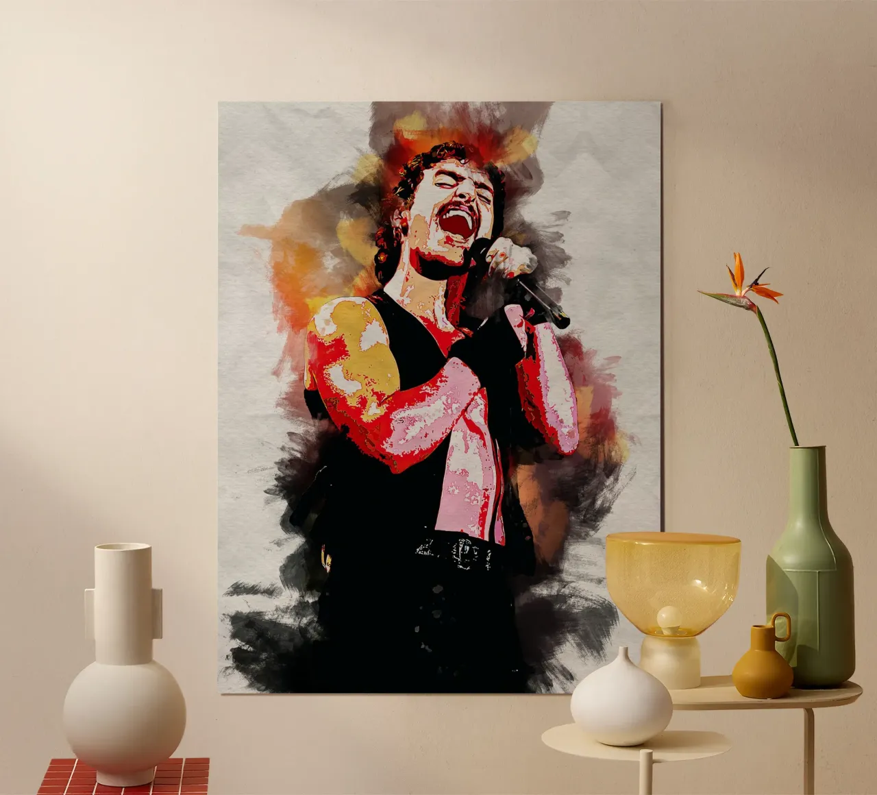 Art of Benson Boone poster by neonartroom