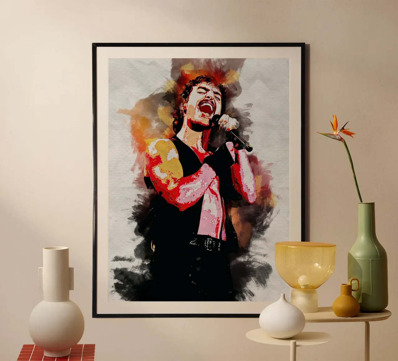 Art of Benson Boone poster by neonartroom