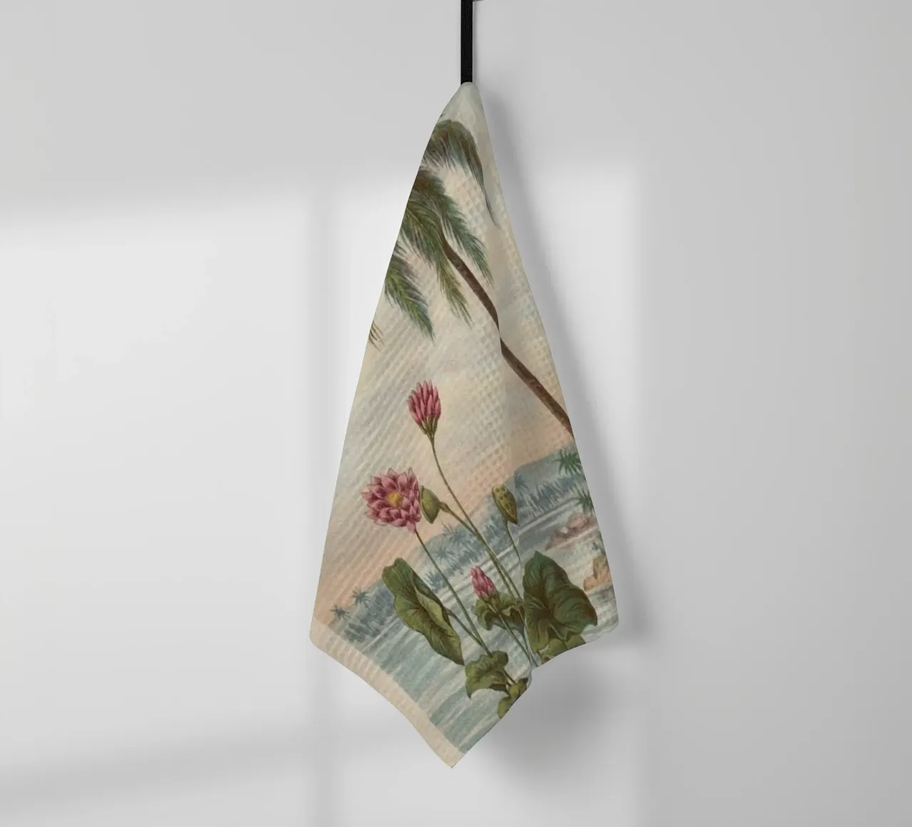 Lotus Flowers canovaccio da cucina da Flora & Fauna