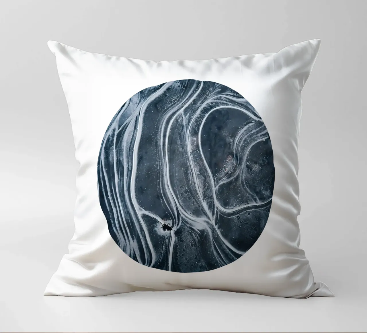 Entità astratta, linee di texture scandinave in bianco e nero cuscino da 83oranges