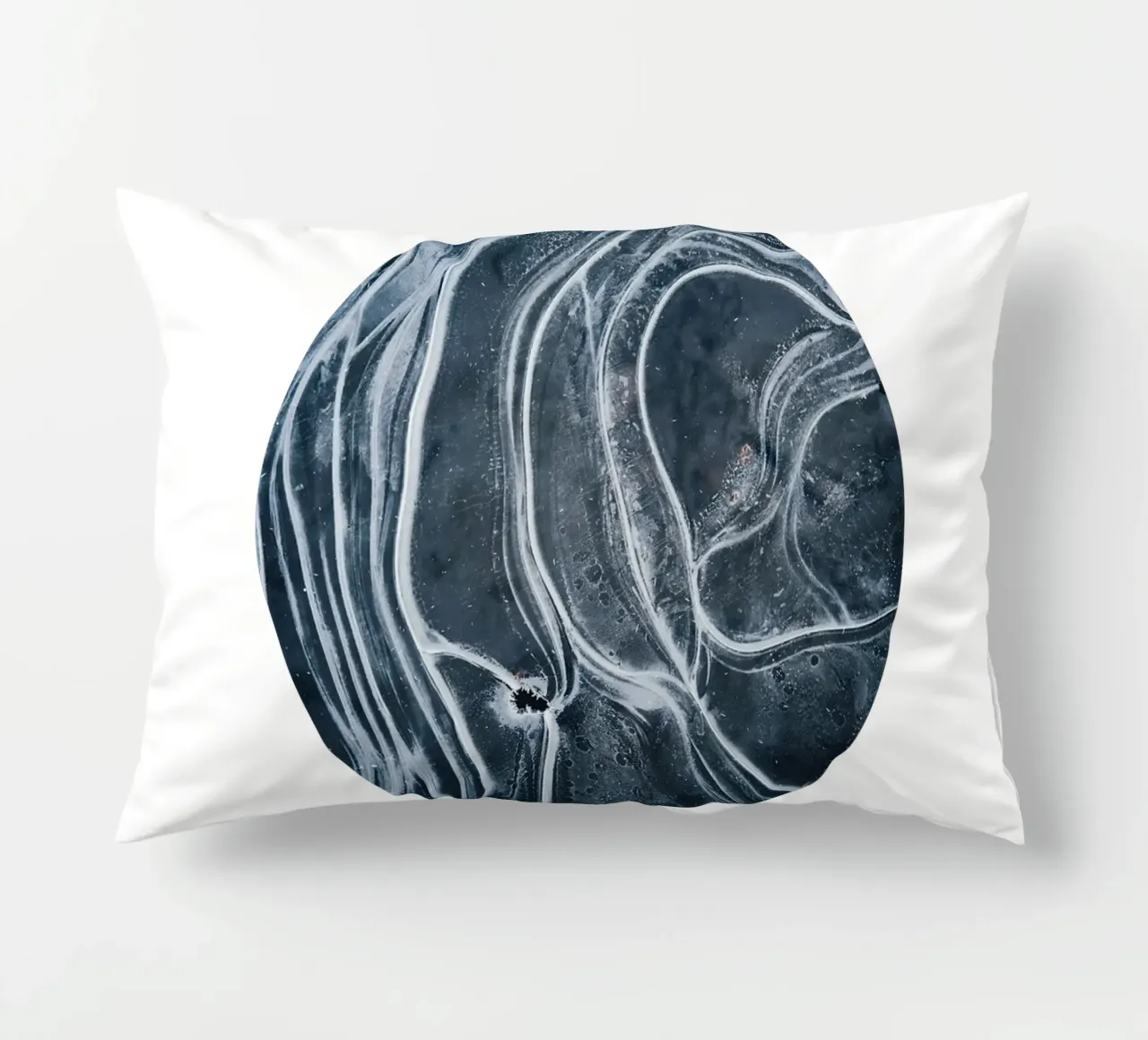 Entità astratta, linee di texture scandinave in bianco e nero cuscino da 83oranges