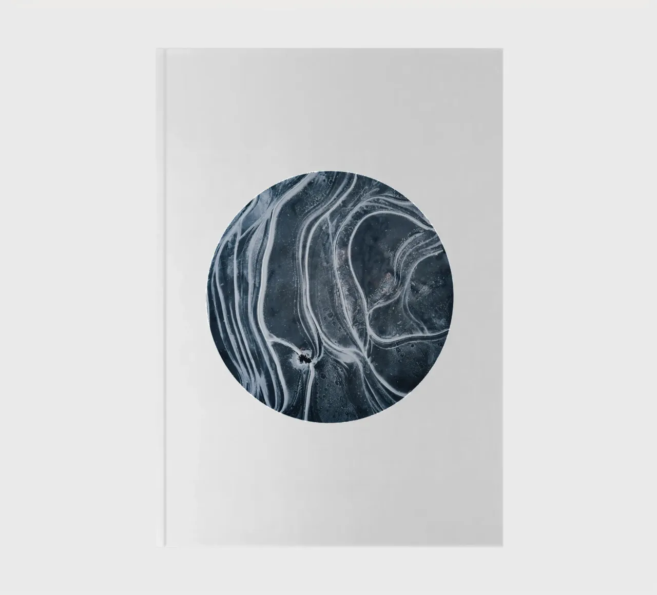 Entity Abstract, Black & White Scandinavian Texture Lines notebook by 83oranges