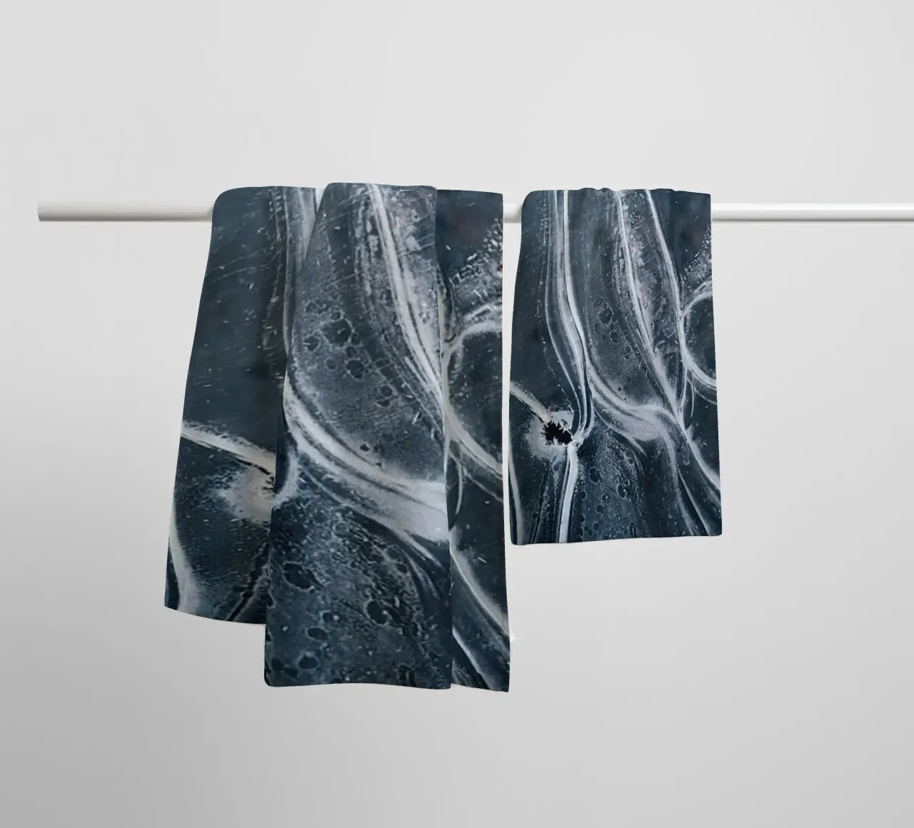 Entity Abstract, Black & White Scandinavian Texture Lines towel by 83oranges