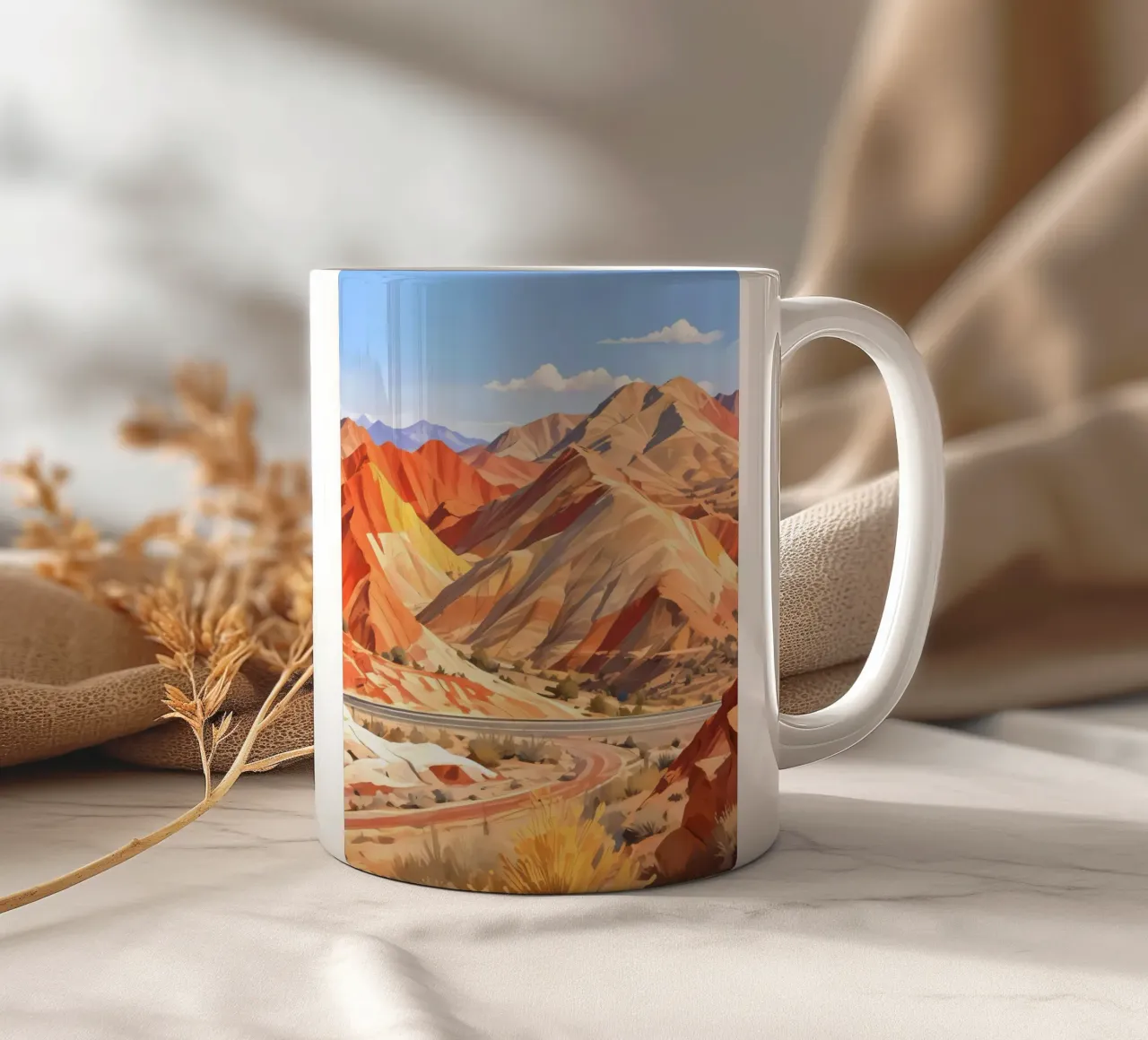 Dove la terra porta il fuoco e il cielo sussurra la pace tazza in ceramica da 83oranges