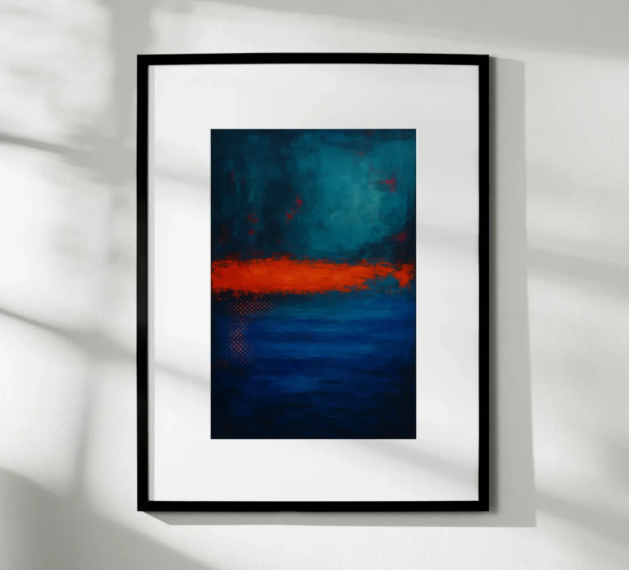 Scintillio di profondità poster con telaio in alluminio da Studio M