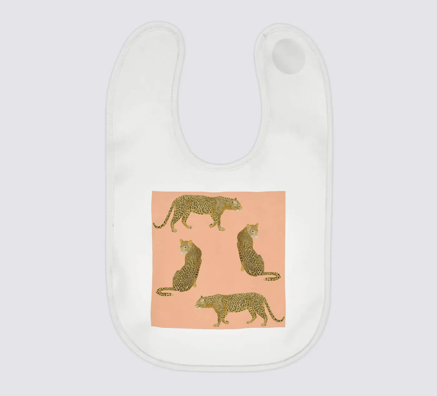 Sunset Leopards bavaglino da Laura Graves