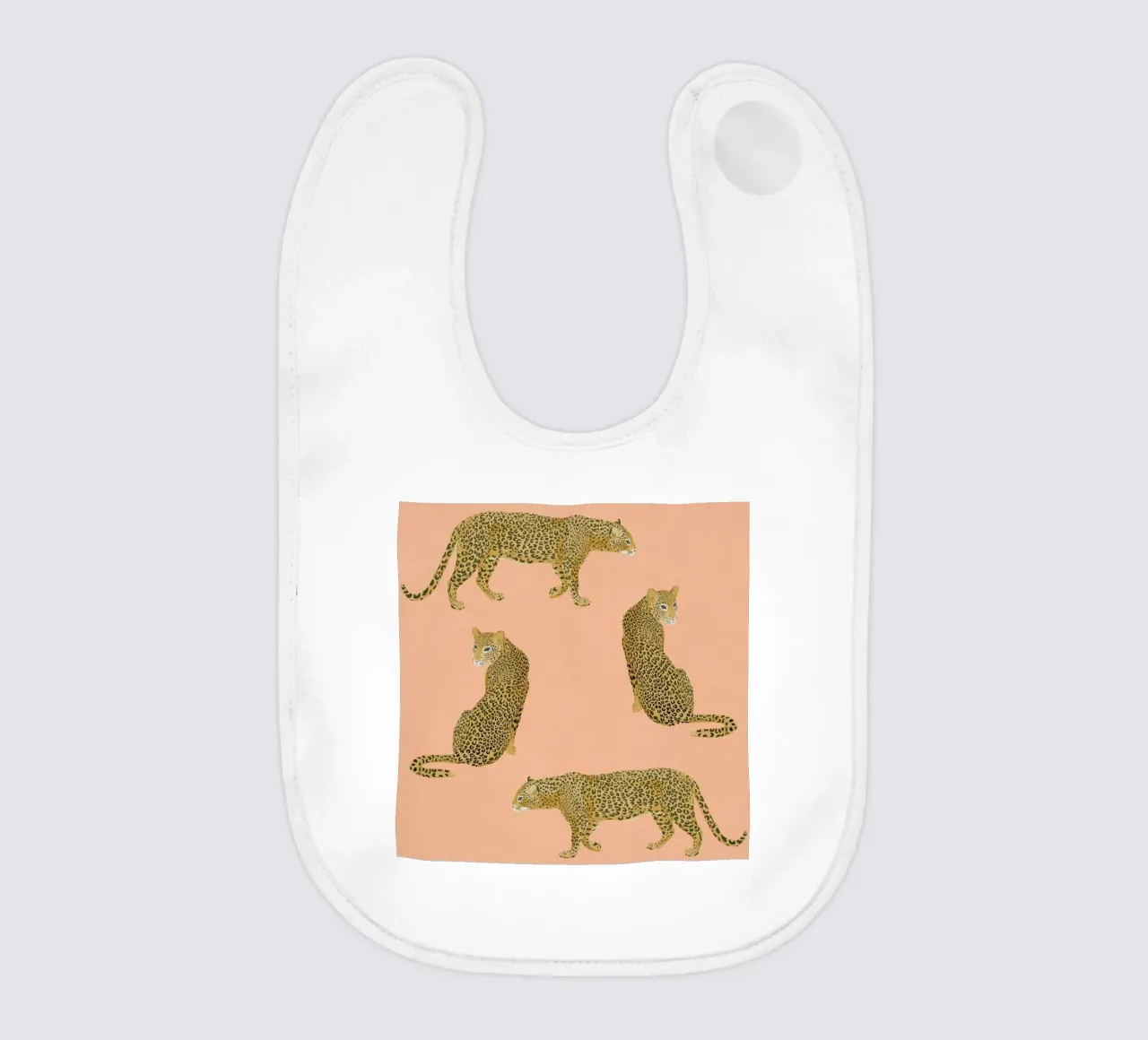 Sunset Leopards bavaglino da Laura Graves