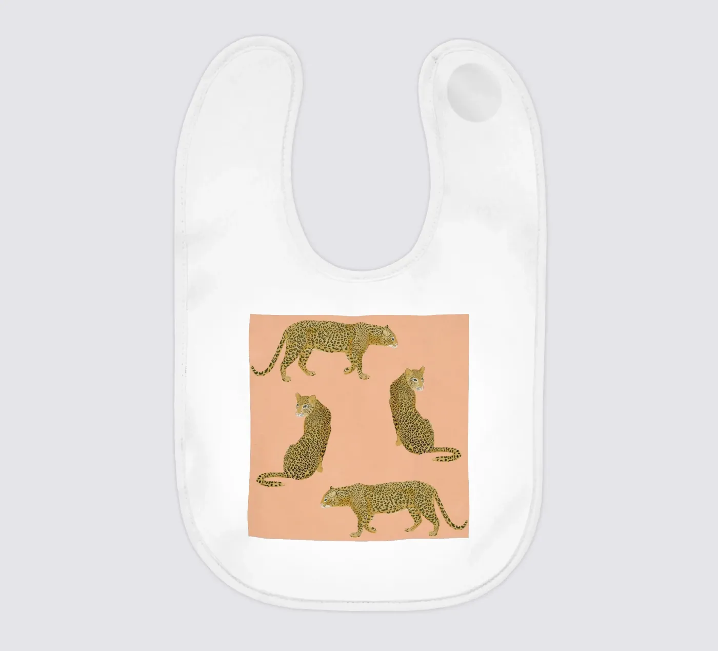 Sunset Leopards bavaglino da Laura Graves