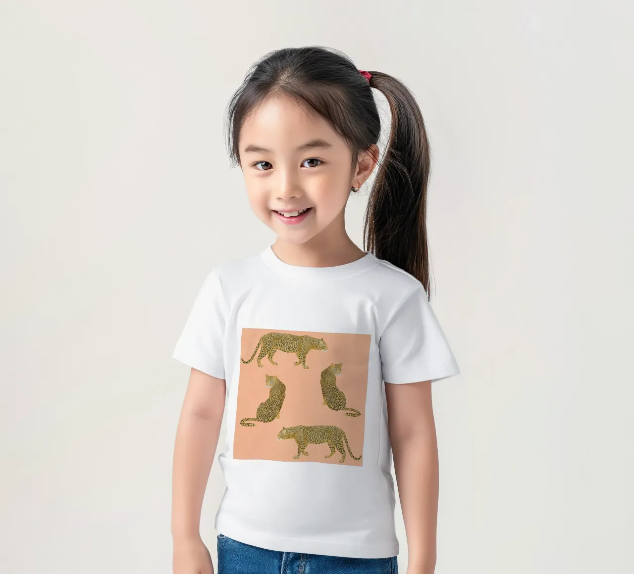 Sunset Leopards t-shirt bambini da Laura Graves