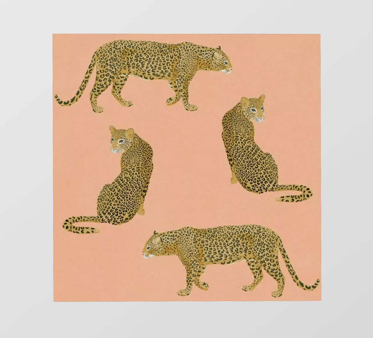 Sunset Leopards telo in pvc da Laura Graves