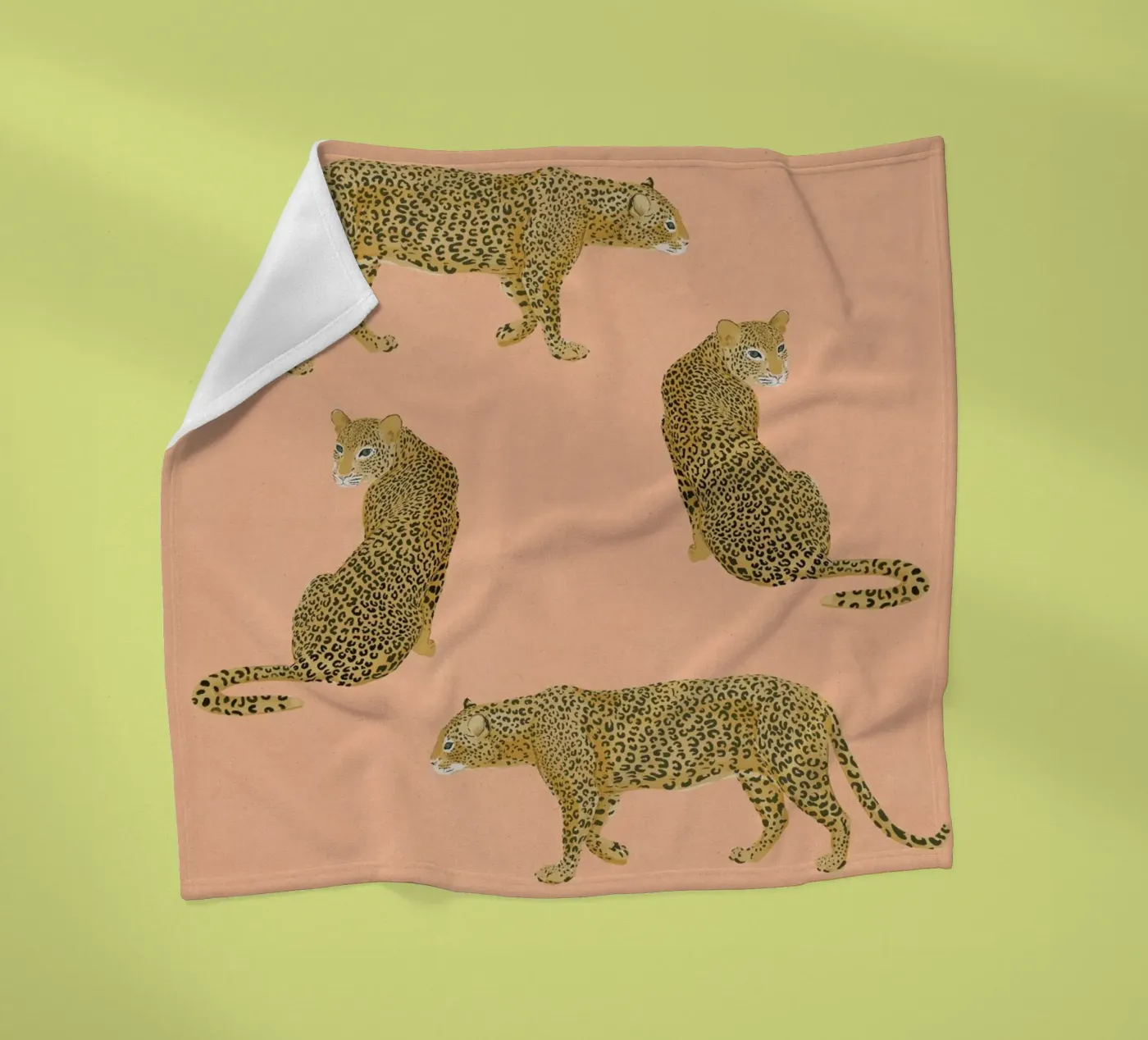 Sunset Leopards Fleecedecke von Laura Graves