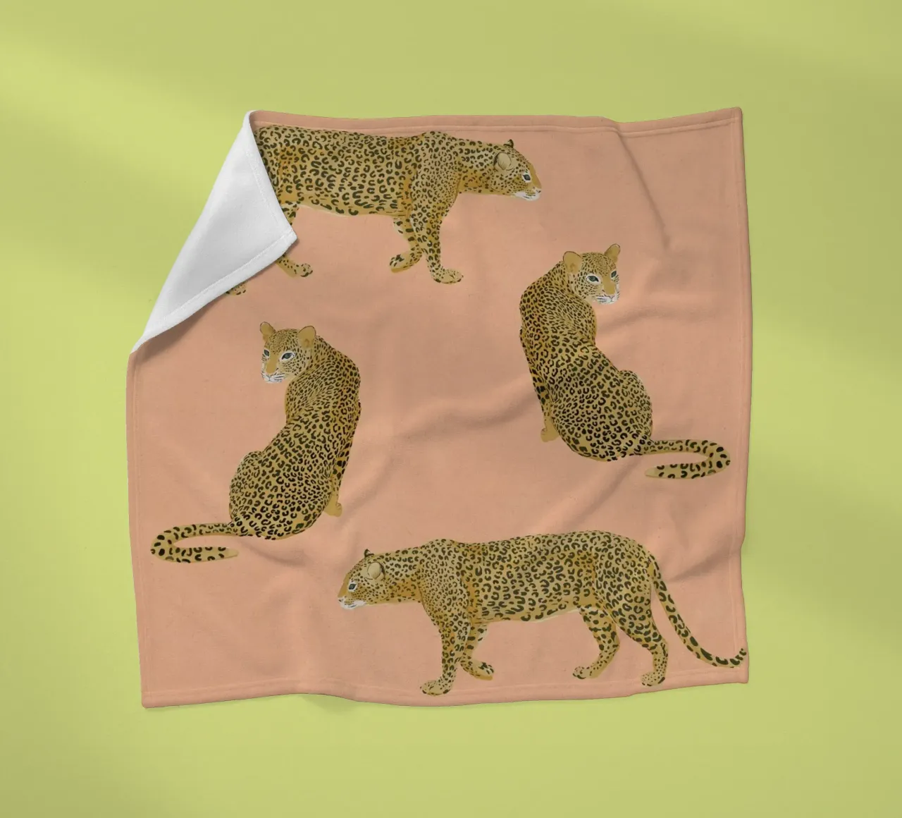 Sunset Leopards fleecedeken van Laura Graves