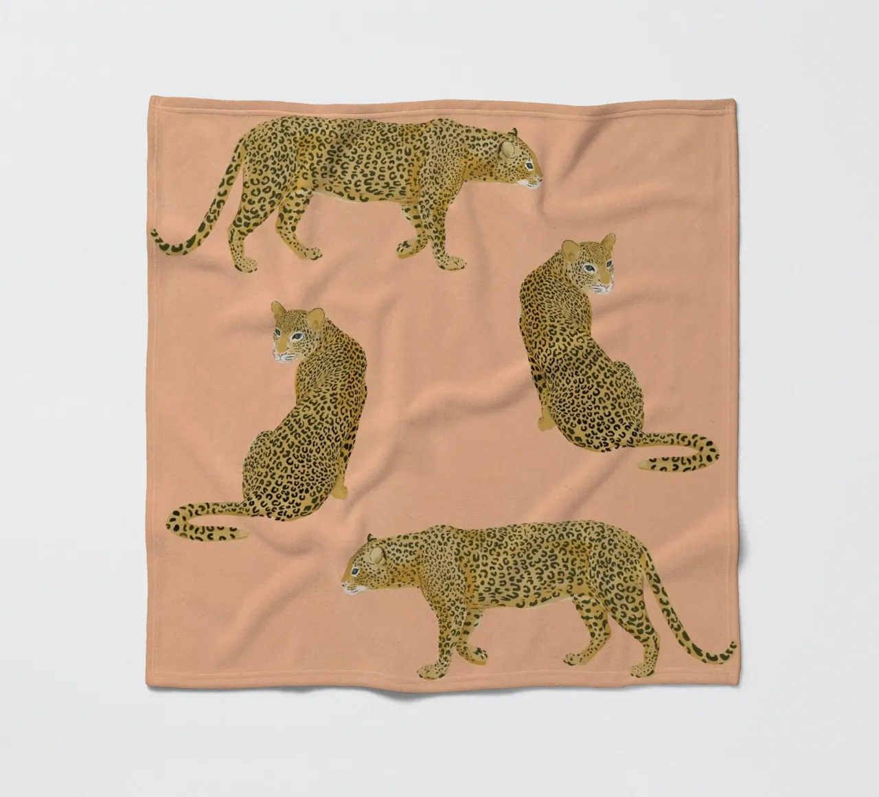 Sunset Leopards fleecedeken van Laura Graves