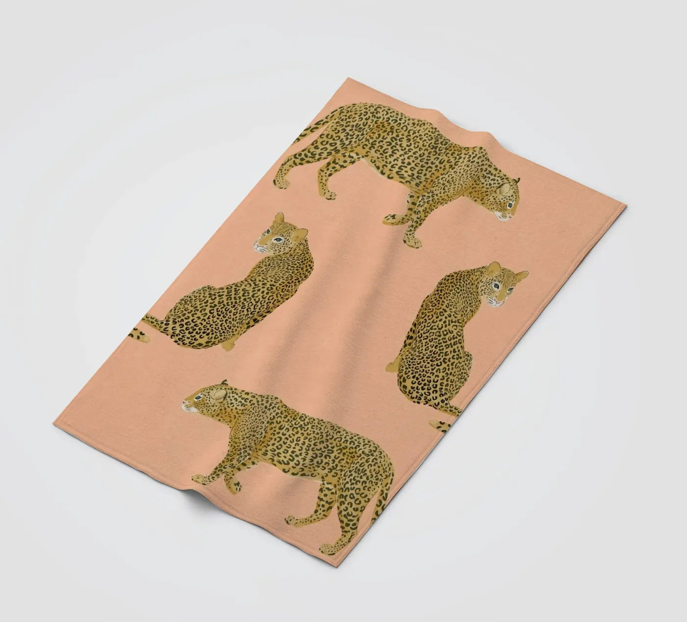 Sunset Leopards Fleecedecke von Laura Graves