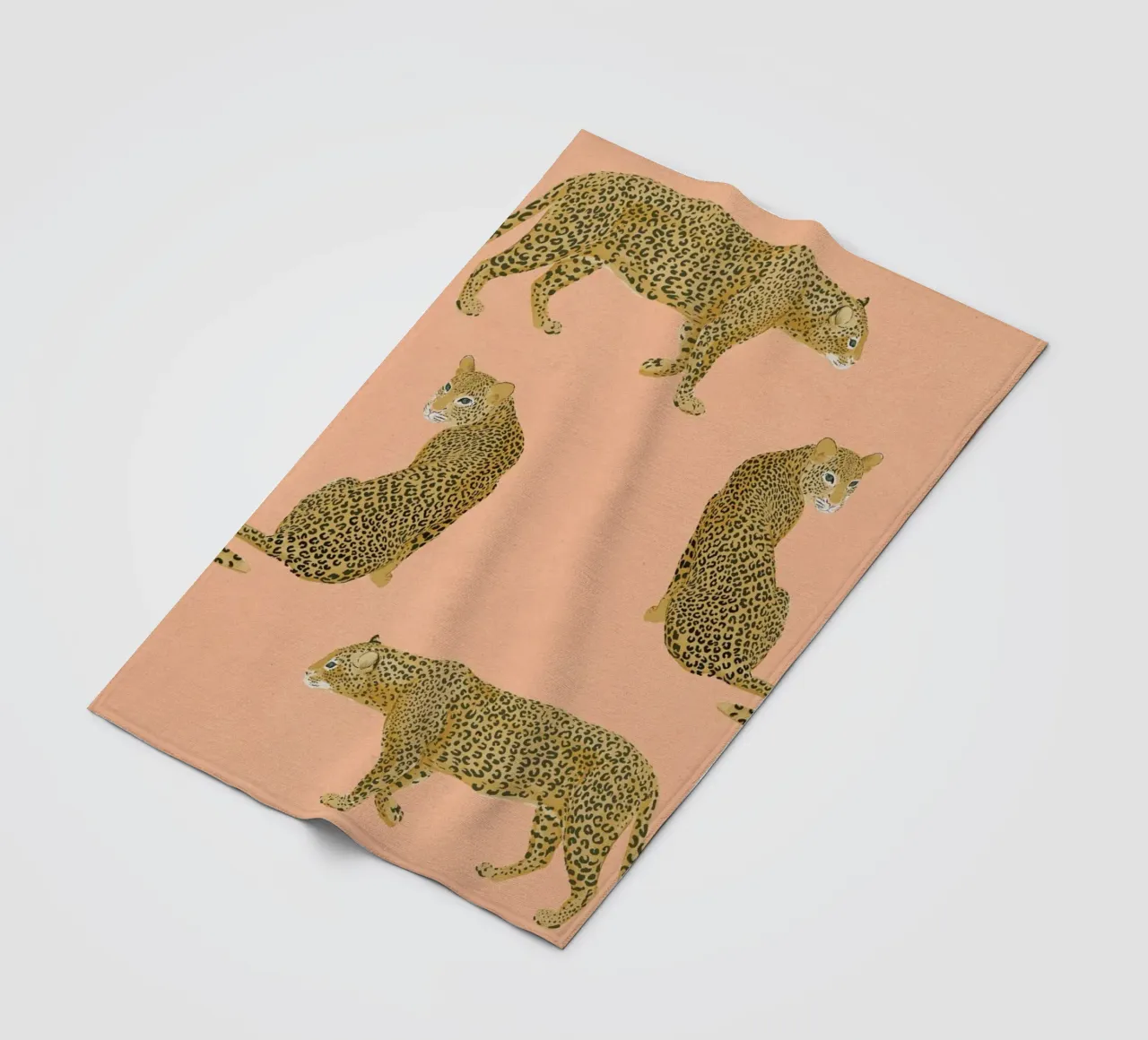 Sunset Leopards fleecedeken van Laura Graves