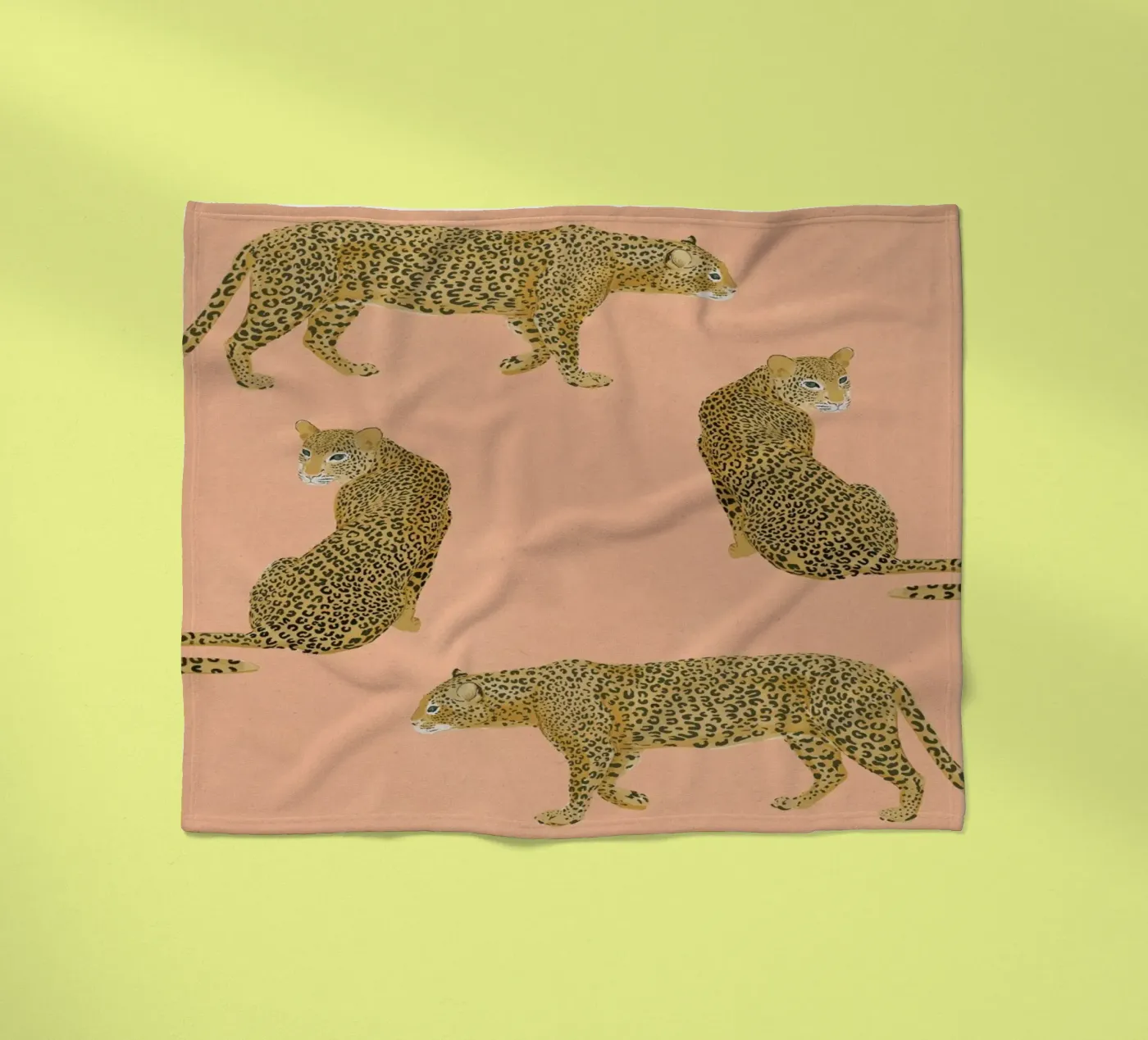 Sunset Leopards fleecedeken van Laura Graves