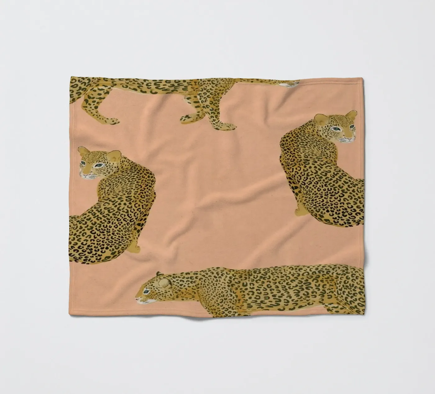 Sunset Leopards Fleecedecke von Laura Graves