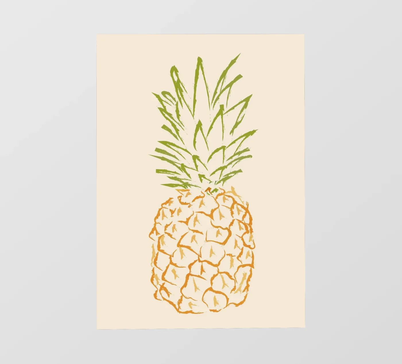Pineapple fotobehang van Flow Line