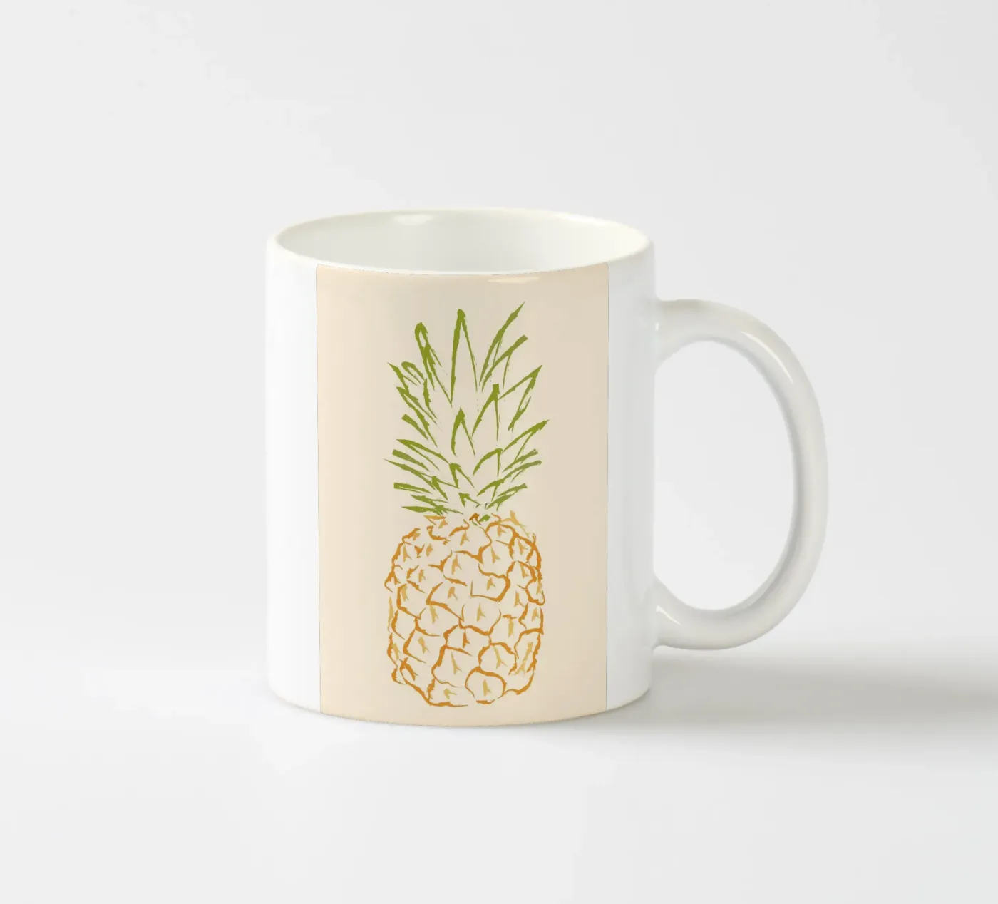 Pineapple ceramic mug by Flow Line