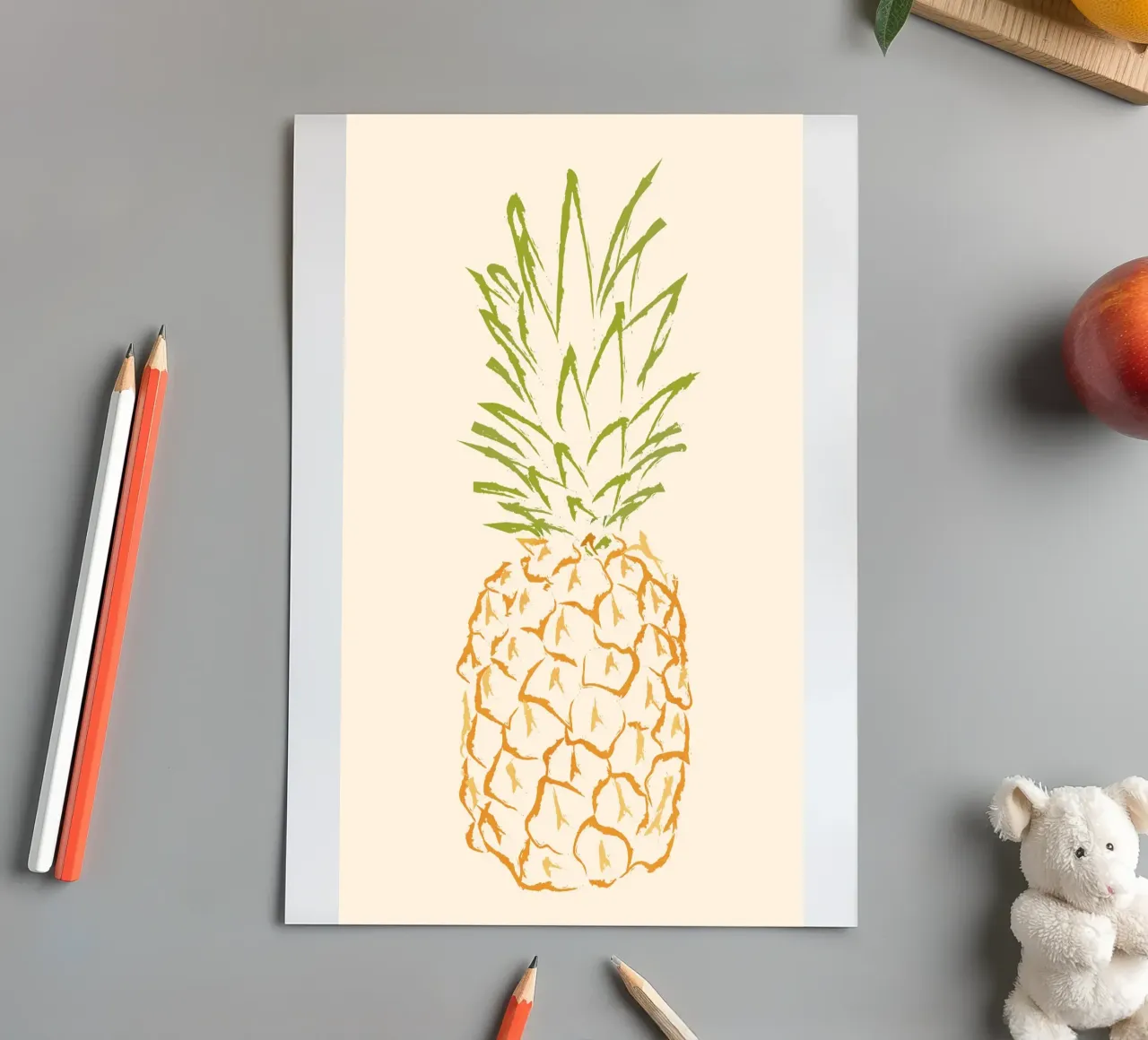 Pineapple Stickerbogen von Flow Line