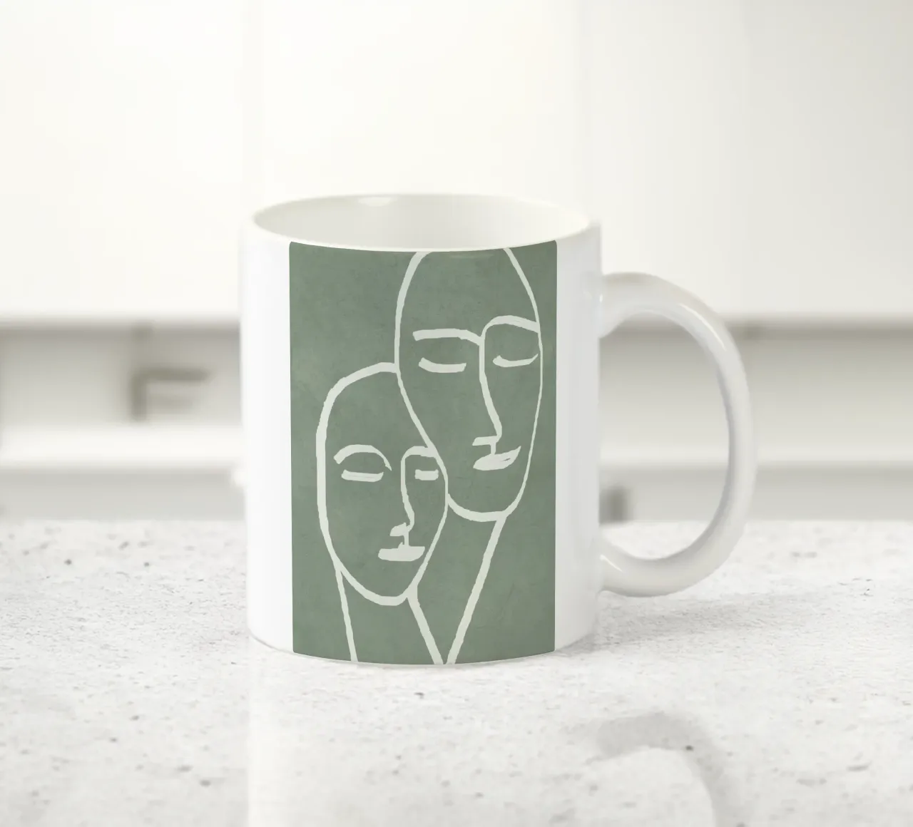 Abstract Masks tazza in ceramica da Flow Line