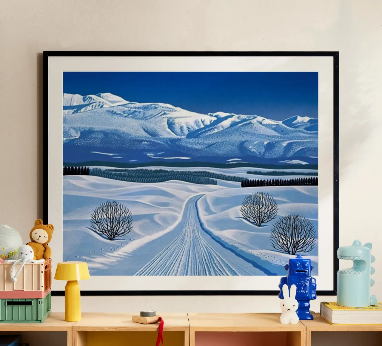 Neve eterna Hiroshi Nagai poster con telaio in plastica da Perdana shop