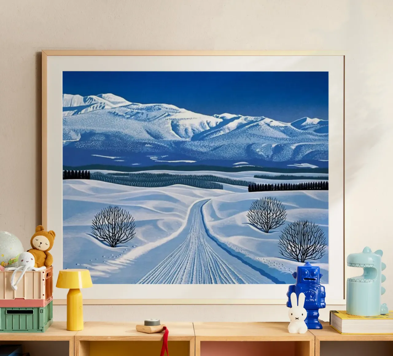 Neve eterna Hiroshi Nagai poster con telaio in plastica da Perdana shop