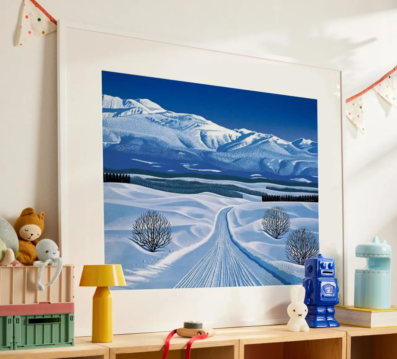 Neve eterna Hiroshi Nagai poster con telaio in plastica da Perdana shop