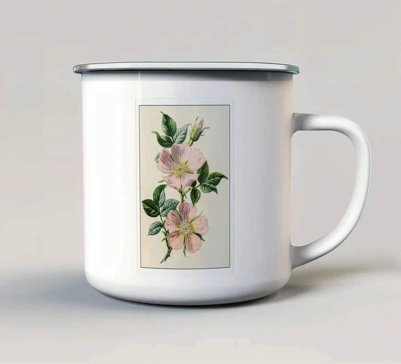 Pastel Roses tazza in smalto da Flora & Fauna