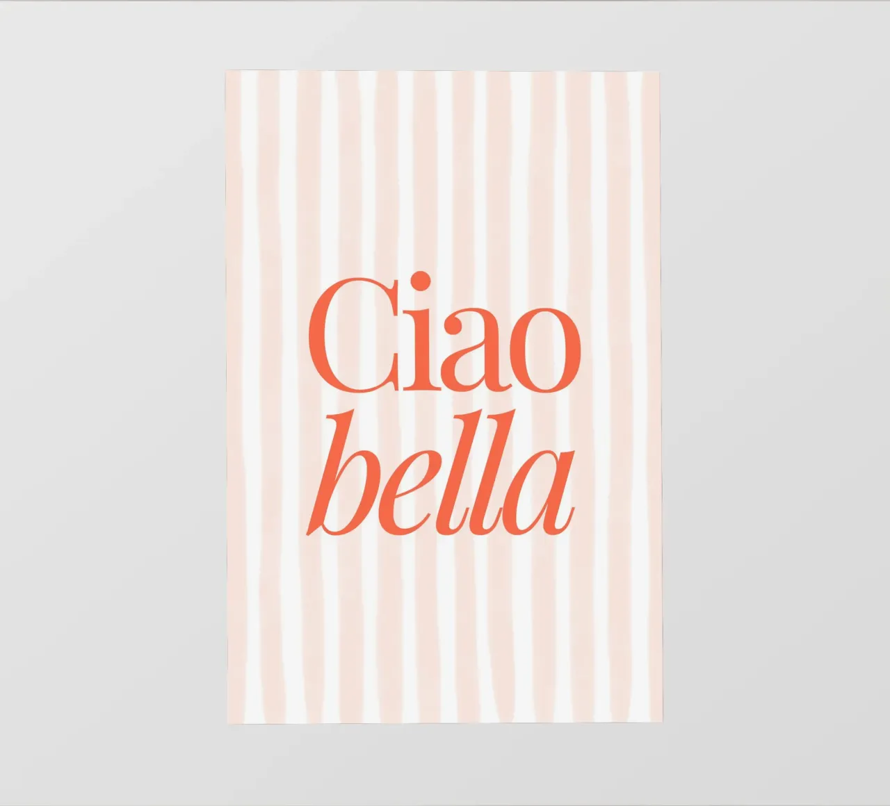 Ciao Bella, Striped Graphic Summer Print backlit film by TheCocktailClub