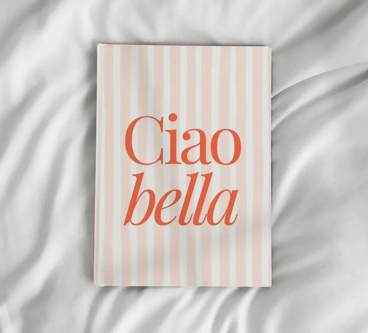 Ciao Bella, Striped Graphic Summer Print notebook by TheCocktailClub