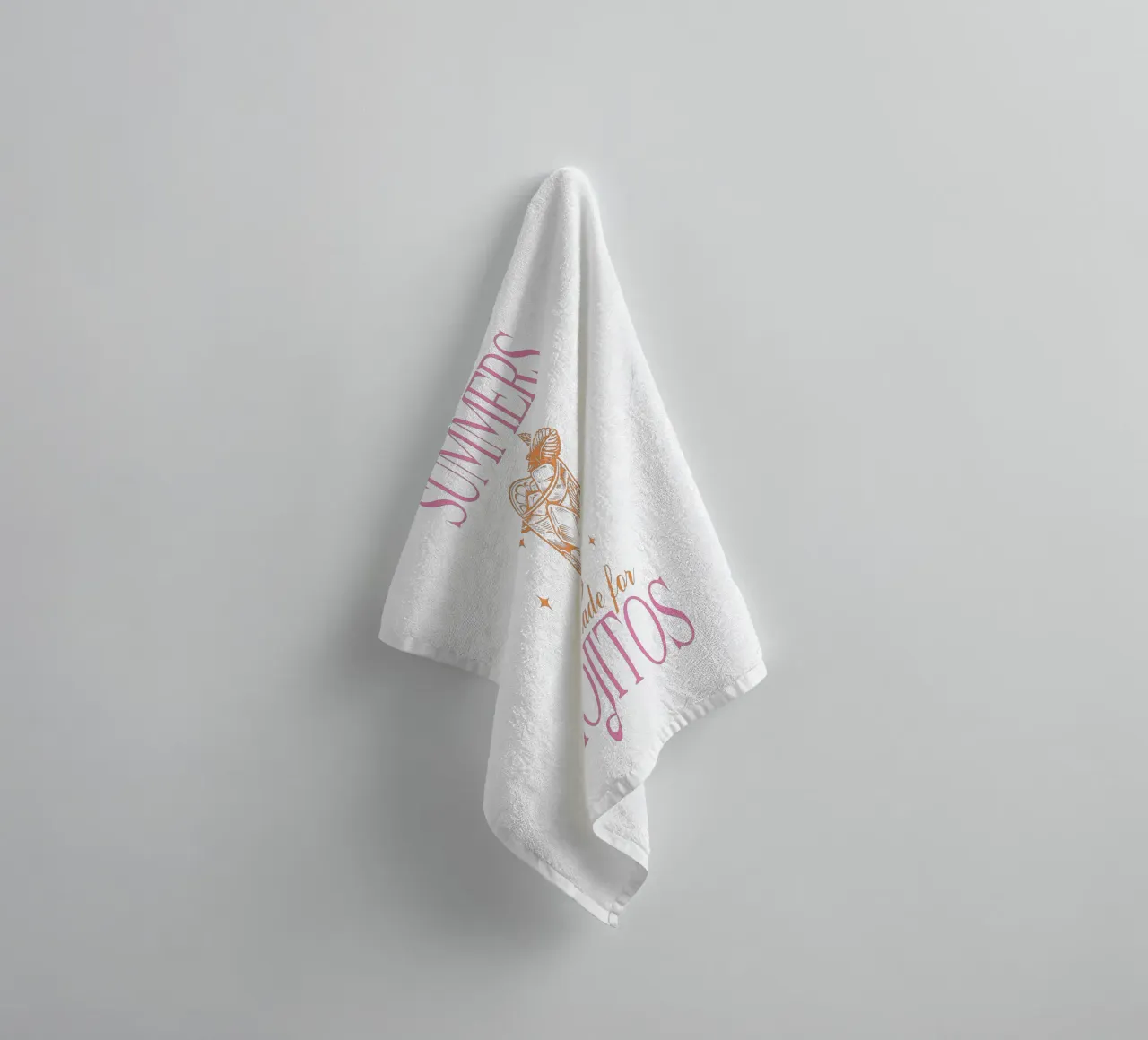 Mojito Cocktail Print, Summer Print towel by TheCocktailClub